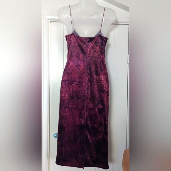 VTG Ceduxion Velvet Slip Jewel Dress M FairyGrunge Whimsigoth 90s Y2K Charmed - Picture 5 of 11